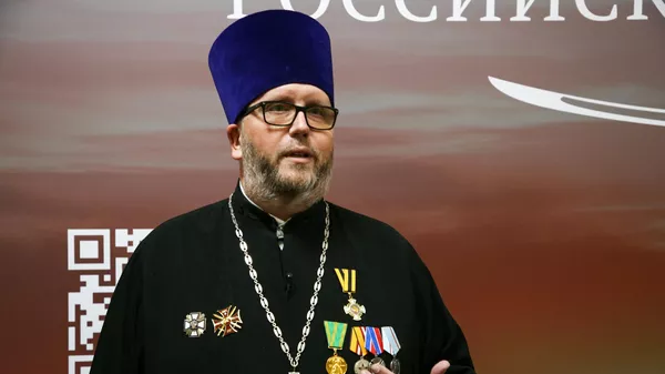 Походный священник Забайкальского войскового казачьего общества иерей Максим Соловьев