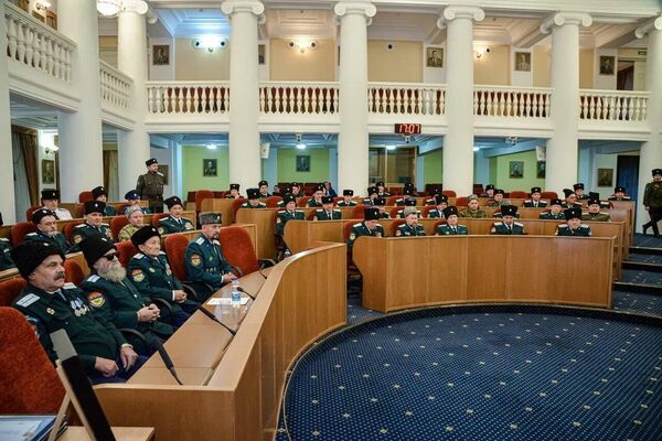 Участники заседании Совета по делам казачества в Оренбурге
