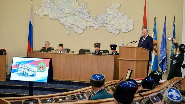 Участники заседании Совета по делам казачества в Оренбурге