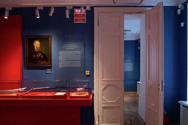 Именной ковш Ивана Краснощекова в экспозиции Центрального музея российского казачества