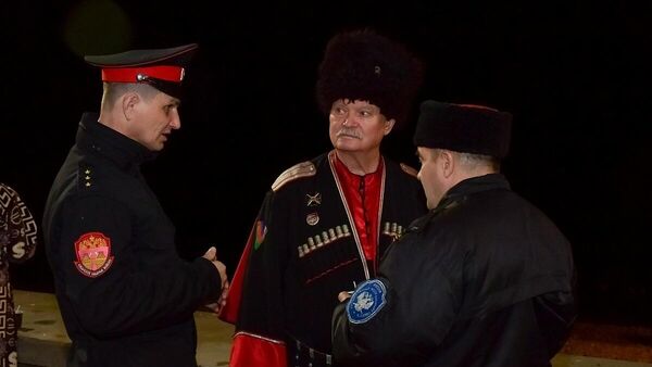 Сочинские казаки при исполнении обязанностей