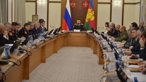 Заседание рабочей группы при губернаторе Краснодарского края по делам казачества 