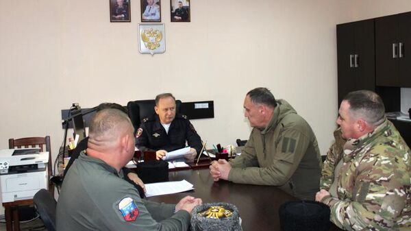 Рабочая встреча представителей Черниговского станичного казачьего общества и руководства Запорожского линейного отдела МВД России на транспорте