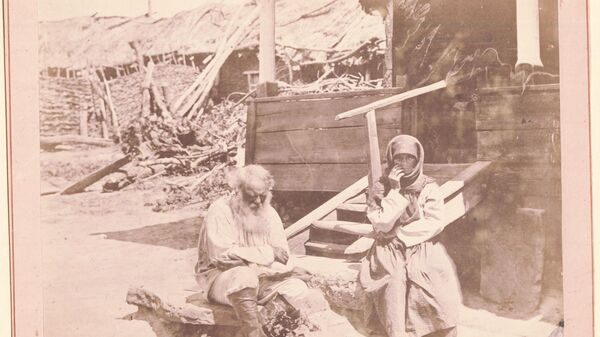 Иван Болдырев. Старики, казак и казачка горюют по лошади (украденной), 1875–1876