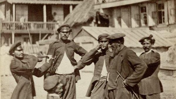 Иван Болдырев. Казаки перед выходом на службу, 1875–1876