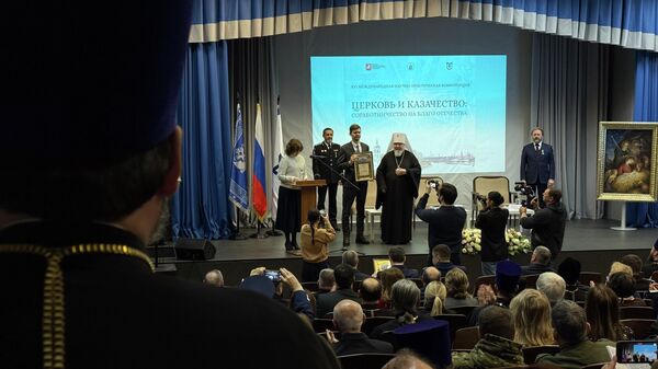 Пленарное заседание XVI Международной научно-практической конференции Церковь и казачество: соработничество на благо Отечества в МГУТУ им. К.Г.Разумовского 