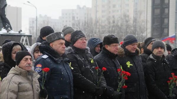 Акция в честь 82-ой годовщины полного освобождения Ленинграда от фашистской блокады в Санкт-Петербурге 