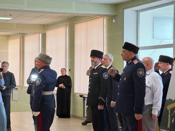 Торжественная церемония увековечивания памяти казаков-героев в Первом Рузском казачьем кадетском корпусе имени Героя Советского Союза Льва Доватора