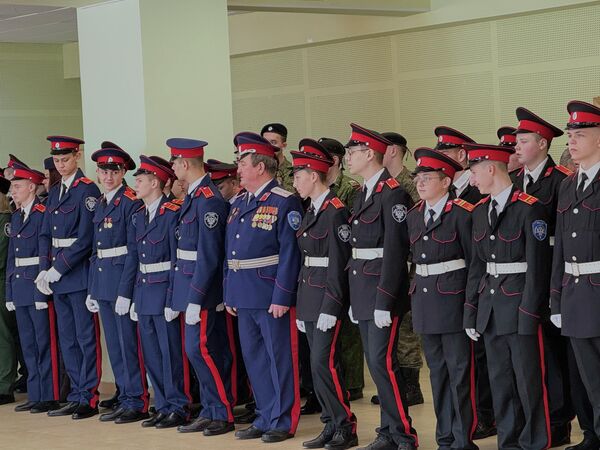 Торжественная церемония увековечивания памяти казаков-героев в Первом Рузском казачьем кадетском корпусе имени Героя Советского Союза Льва Доватора
