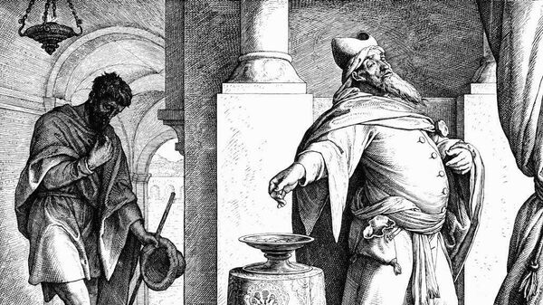 Юлиус Шнорр фон Карольсфельд. Мытарь и фарисей, 1852—1860 гг.