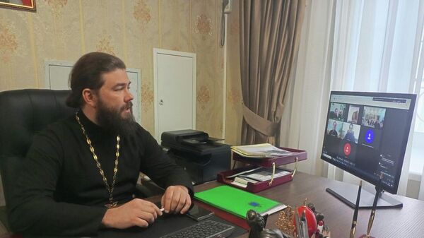 Рабочее совещание войскового священника Кубанского казачьего войска протоиерея Иоанна Гармаша с руководителями епархиальных отделов по взаимодействию с казачеством