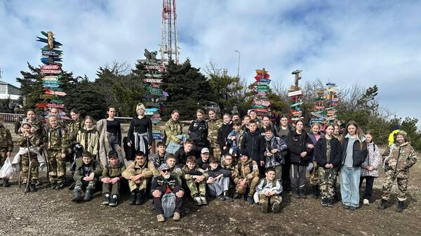 Молодежная сотня на горе Машук