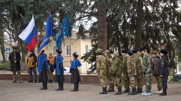 Казаки молодежной сотни Горячеводского СКО