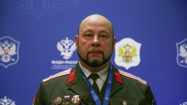 Атаман Енисейского войскового казачьего общества Николай Худолеев