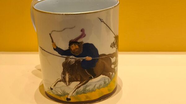 Английская посуда с изображением донских казаков, Стаффордшир, 1813 год Английская посуда с изображением донских казаков, Стаффордшир, 1813 год