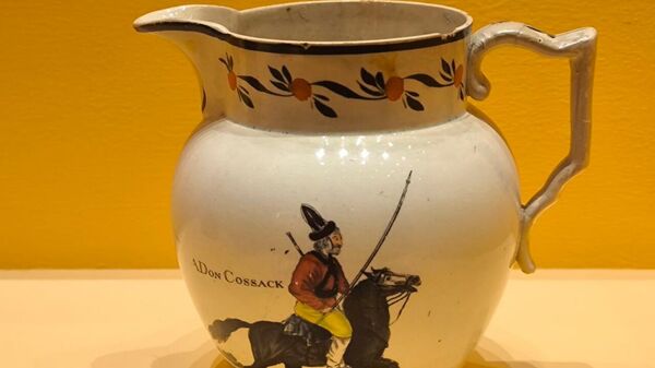 Английская посуда с изображением донских казаков, 1813 год Английская посуда с изображением донских казаков, 1813 год
