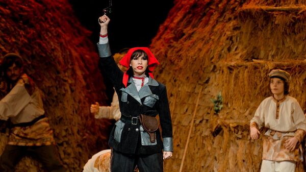 Спектакль Бабий бунт в нашем колхозе в МГАТ Русская песня