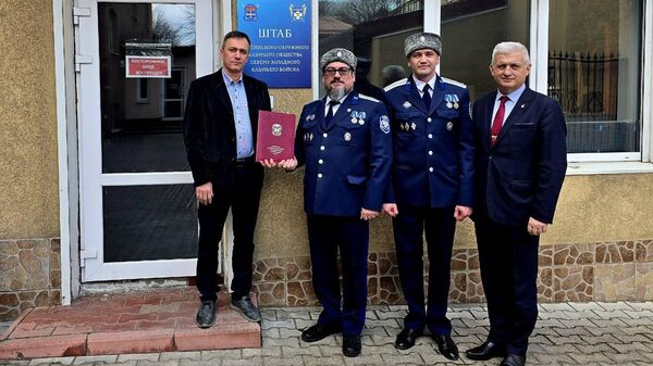 Торжественная церемония вручения документов о передачи помещения для штаба СЗВКО 