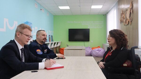 Участники встречи по обсуждению развития инклюзии в сфере патриотического воспитания и поддержки казачества