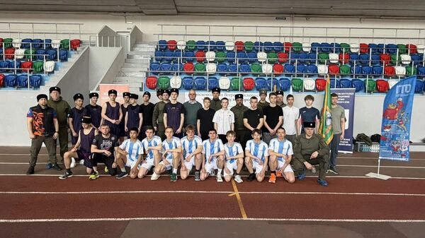 Участники войскового этапа Всероссийского слета казачьей молодежи Готов к труду и обороне в Хабаровске 