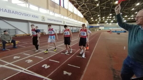 Участники войскового этапа Всероссийского слета казачьей молодежи Готов к труду и обороне в Хабаровске 