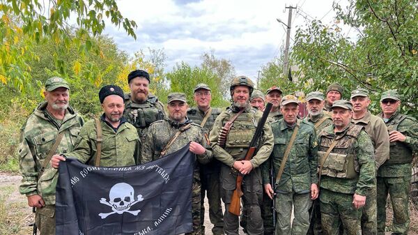 Бойцы добровольческого батальона БАРС-6 Форштадт