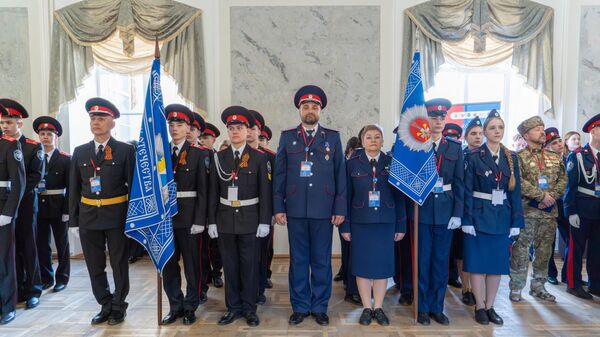 Участники 17-го смотра-конкурса на звание лучшего казачьего кадетского корпуса России