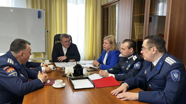 Участники заседания рабочей группы по вопросам развития российского казачества в Вологодской области