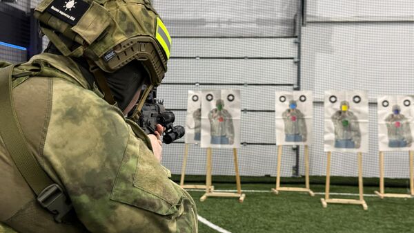 Участники страйкбольного соревнования ZOV Родины