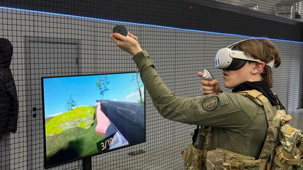 Участник страйкбольного соревнования ZOV Родины