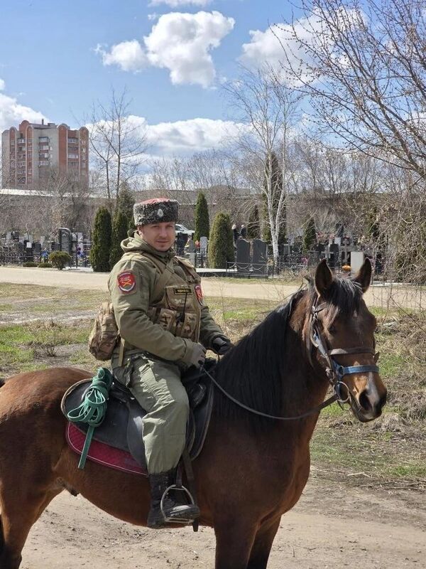 Атаман Воронежского городского казачьего общества Сергей Кудинов 
