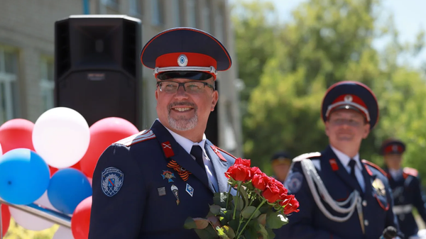 Директор Горожанского казачьего кадетского корпуса Алексей Клушин
