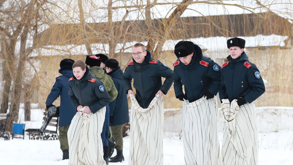 Ученики Горожанского казачьего кадетского корпуса 