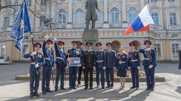 Ученики Горожанского казачьего кадетского корпуса 