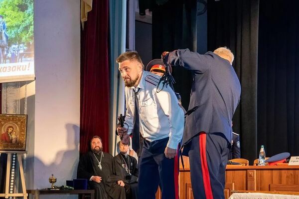 Новый атаман Донецкого округа Владимир Савин 