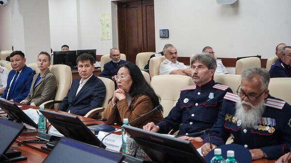 Участники казачьих юбилейных мероприятий в Якутске Участники казачьих юбилейных мероприятий в Якутске