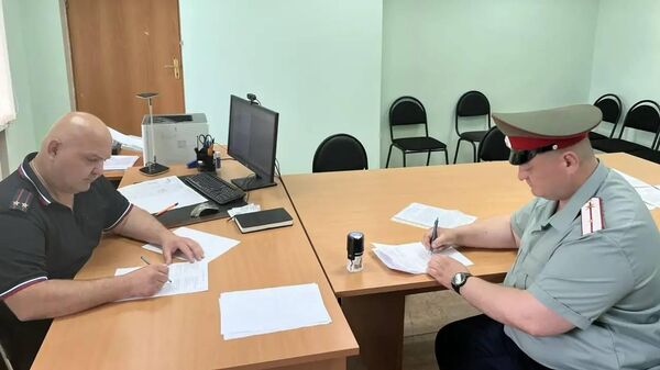 Подписание соглашения между представителями СКО Самойловское ЕВКО и отдела МВД России по Дзержинско-Тасеевскому МО