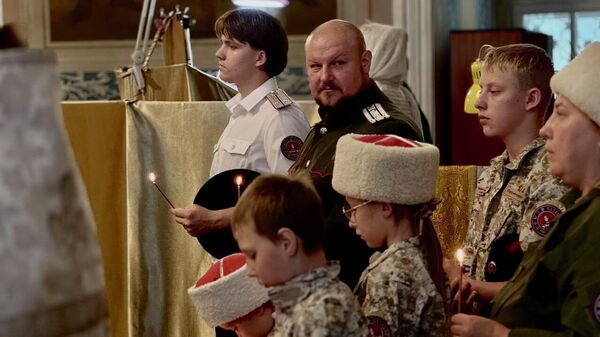 Участники заупокойного богослужения по казакам, павшим при защите народа Приднестровья Участники заупокойного богослужения по казакам, павшим при защите народа Приднестровья
