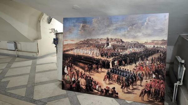 В семейном склепе Платовых можно обнаружить копию картины Карла Мазера В семейном склепе Платовых можно обнаружить копию картины Карла Мазера