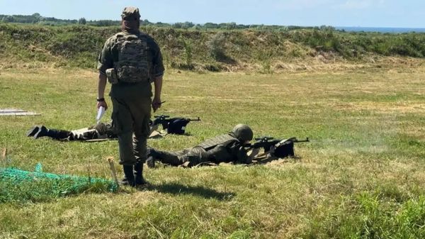 Участники первого этапа военно-полевых сборов СЗВКО