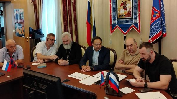 Участники совещания с атаманами отделов и управленческим аппаратом ВКО ЦКВ