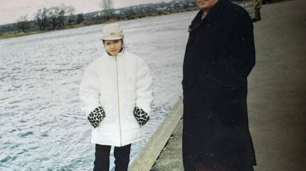 Анна Родионова с отцом Вячеславом Родионовым в Каменске