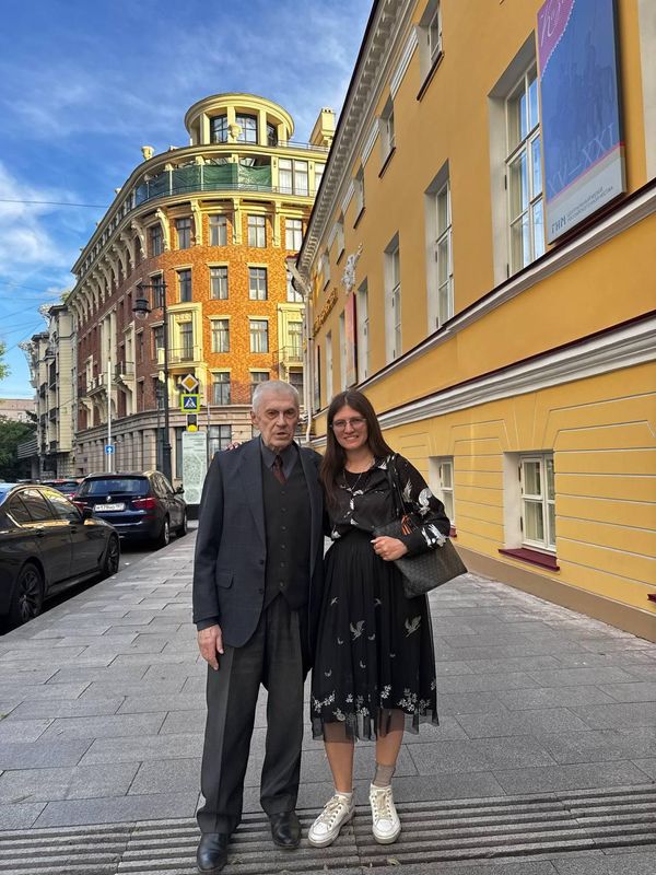 Анна Родионова с отцом Вячеславом Родионовым