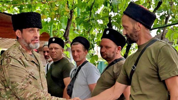 Рабочая встреча атамана ВсКО Виталия Кузнецова с представителями Запорожского ОКО