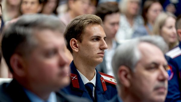 Гости церемонии вручения дипломов казакам-выпускникам МГУТУ им. К.Г.Разумовского