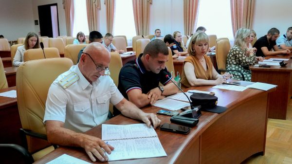 Участники совещания по делам казачества в Астрахани Участники совещания по делам казачества в Астрахани