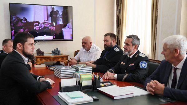 Участники рабочей встречи в Грозном