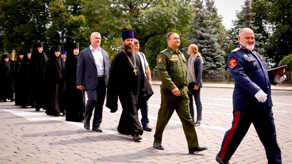 Казаки ВКО ЦКВ на крестном ходе в честь Дня Крещения Руси 