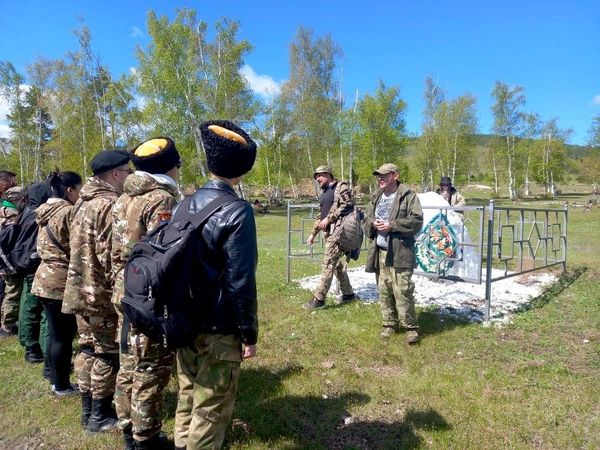 Участники полевого выезда казачьей сотни БГСХА