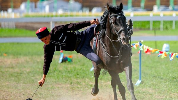 Участник казачьего конного клуба
